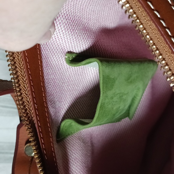 Beautiful Suede Dooney Hobo Shoulder Bag - Picture 8 of 10